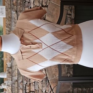 MAMA Patterend Sweater Crop Top